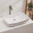 Dcolora 15'' White Ceramic Rectangular Bathroom Sink