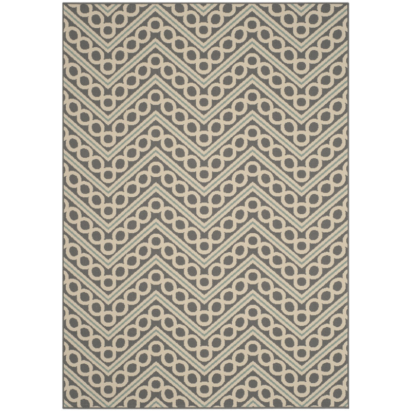 Engelbert Performance Geometric Rug, Rectangle 5'1" x 7'7"