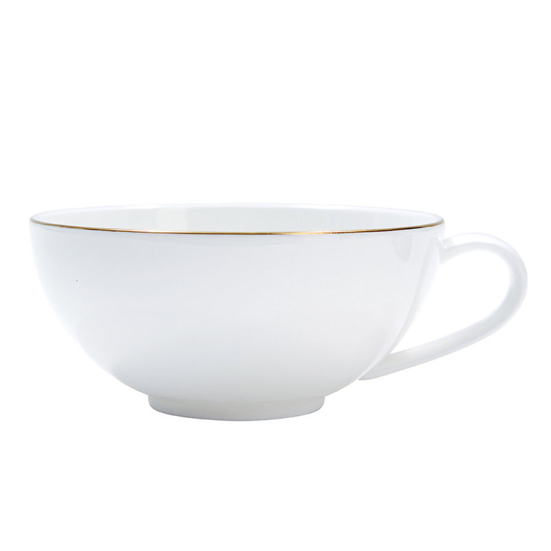 Gem Cut Gold Bone China Teacup