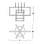 Luminaire suspendu rectangulaire unique à 3 lumières Aiona-1724515984
