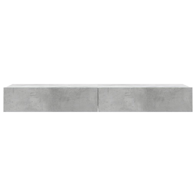 Brielynn TV Cabinets with LED Lights Media Unit, Concrete Grey