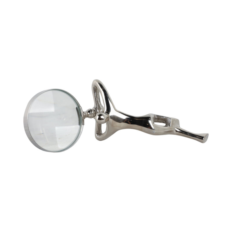 9" Adams Magnifying Glass, Silver
