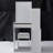29.2" Small Space Left Bedside Cabinet Vanity Table + Cushioned Stool-941295022