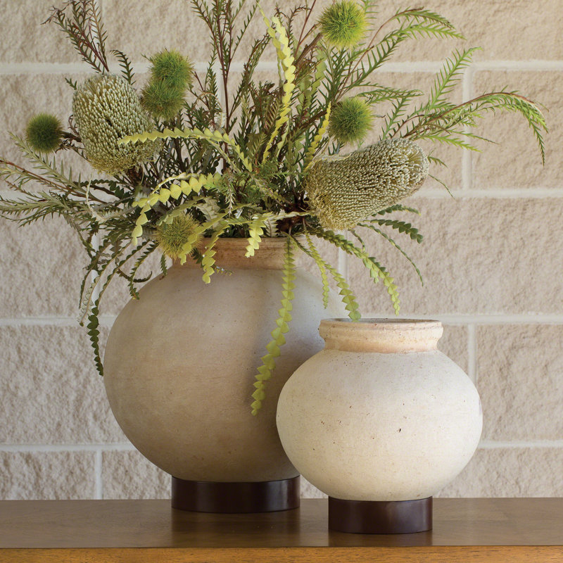Desert Water Pot w/Iron Base-XLg