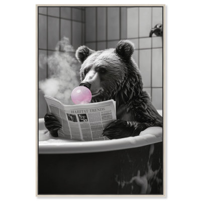 Ours de bain fumant Art Remedy