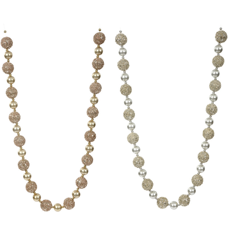 Sparkling Ball Garland,  - 4.5 Feet Set Of 4