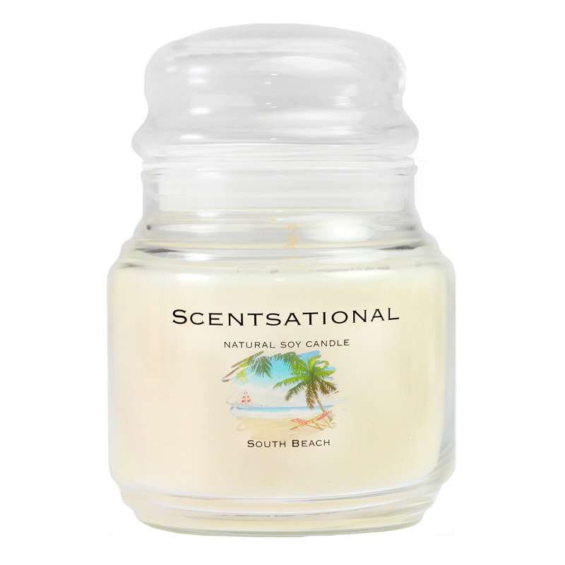 Bougie au soja naturel, South Beach