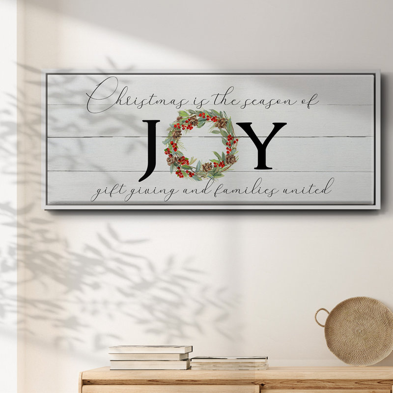 Season of Joy - toile encadrée, H 20 po x l 50 po