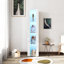 Armoire latérale avec lampe à bande en aluminium, solution de rangement pour n'importe quelle pièce de votre maison.-1189002876