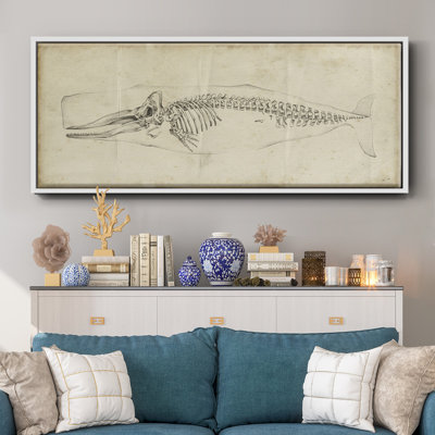 Whale Study II - toile encadrée