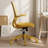 Ergonomic Mesh Office Chair - Yellow, 500lbs Capacity, Flip-Up Armrests, Breathable Back, Height Adjustable-991348216-991348221