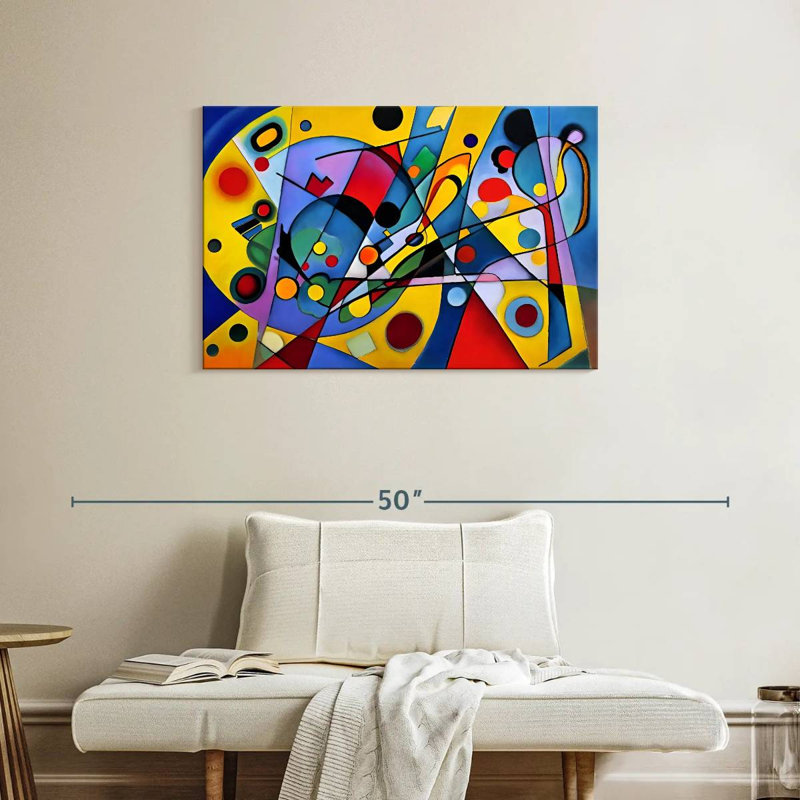 Émulation de Kandinsky I abstrait, H 24 po x l 36 po