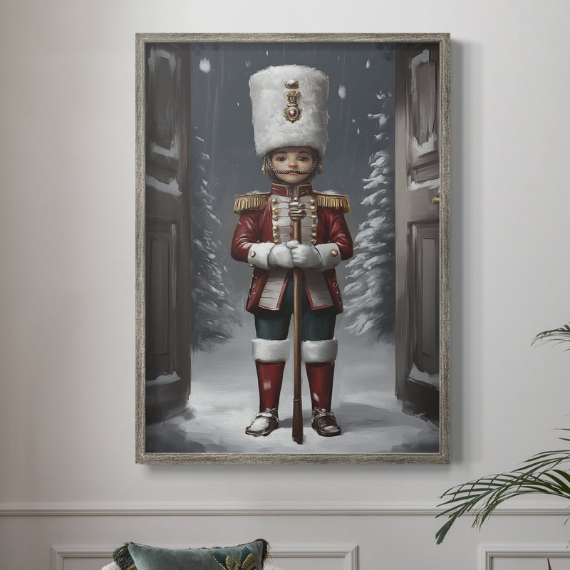«Christmas Holiday Art», série 2-VI, reproduction encadrée - bois massif XMAI81784, H 15 po x l 12 po
