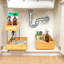 Glidez Bamboo and Steel Pull-Out/Slide-Out Storage Organizer for Under Cabinet Use - 1-Tier Design - Fits Standard Size Cabinet or Shelf, Natural-92615310