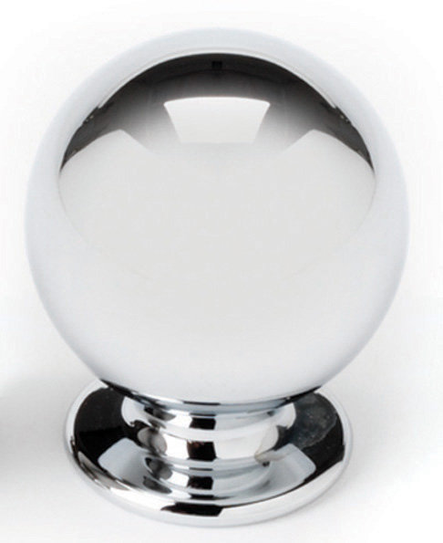 Round Knob, 1.38" H x 1.13" W x 0.88" D, Satin Nickel