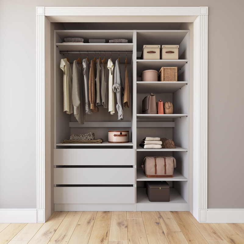 60'' Closet System, White
