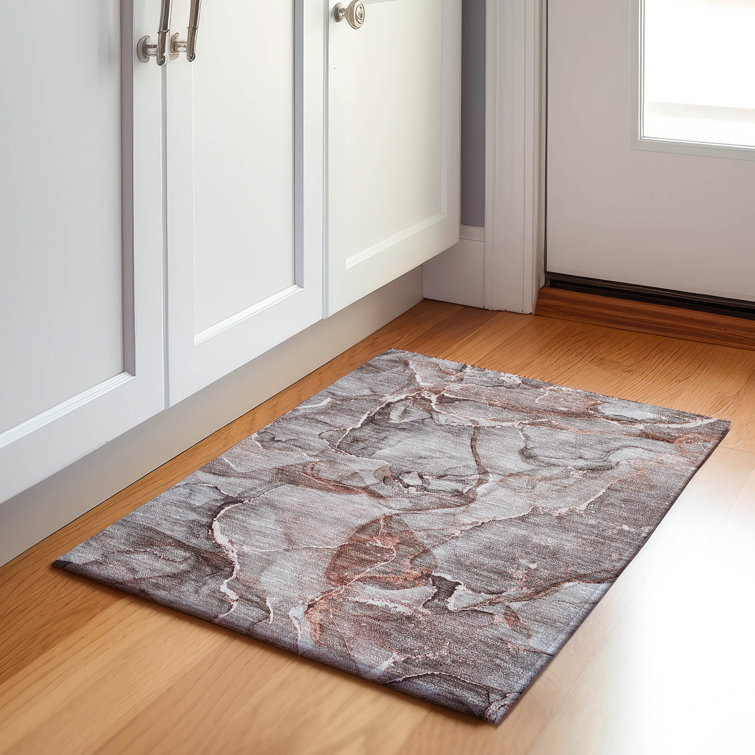 Premium Machine Washable Cerrito AMF519 Gray Rug