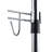 Bevill 48 " Chrome and Steel Rolling Clothing Rack