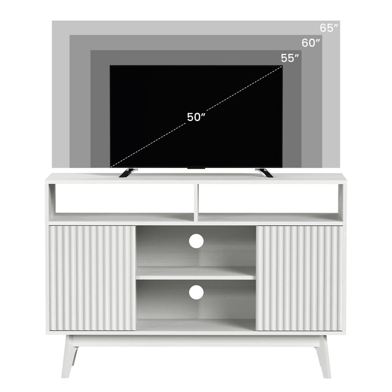 Meuble télé 47,2 po, Blanc