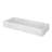 Decorative Tray With Raised Edges, 22 X 8 Rectangular White Marble