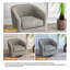 Bennett 73.1 Cm Wide Cotton Swivel Barrel Chair-1653877614