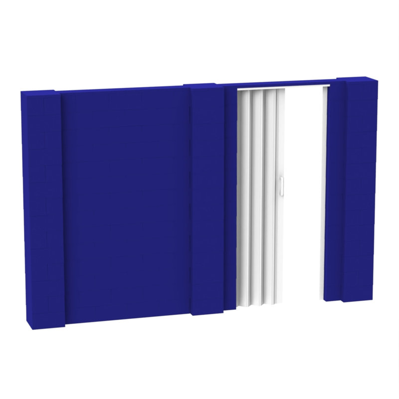 Ensemble mural bloc géant, Bleu, 132"