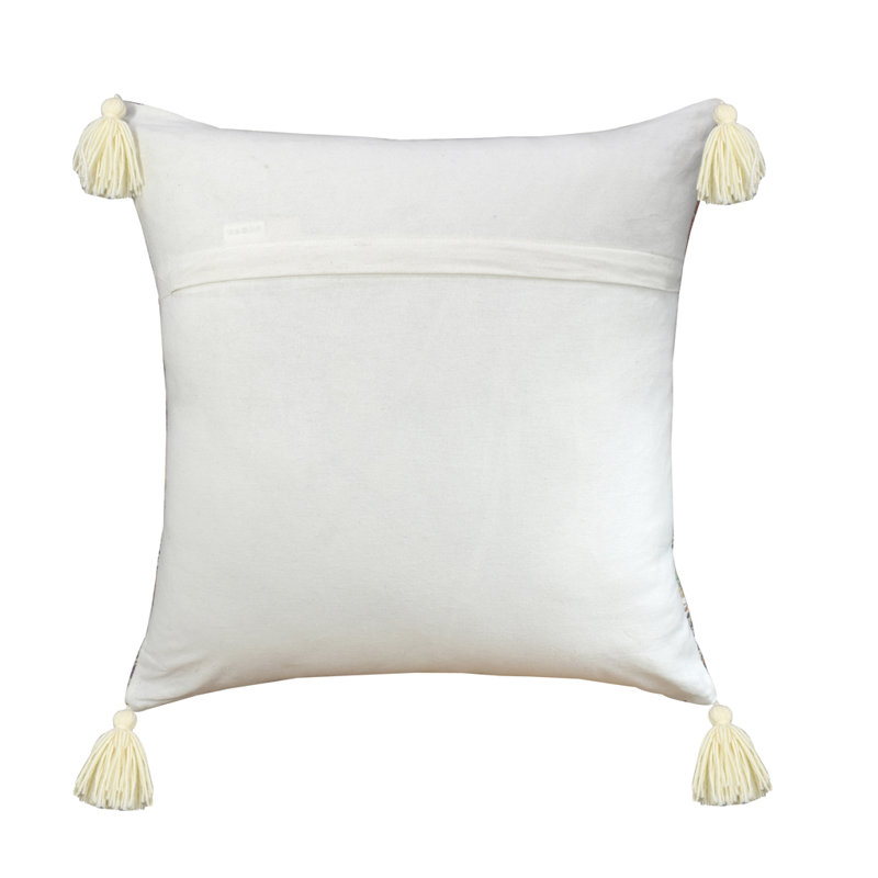 Abstract Cotton Throw Pillow