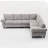 109.5" Modular Sectional Sofa , Rivets Decorated & Rolled Armrest,L Shaped Couch For Living Room, Corner Couch, Chenille,6 Seater,7 Back Cushion (Sectional)-1749275277