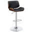 Tabouret de bar réglable écru et chrome-1296029051