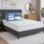 Surmatelas de 2 pouces avec support orthopédique, surmatelas en mousse à fermeté moyenne et confortable pour literie-1758629501