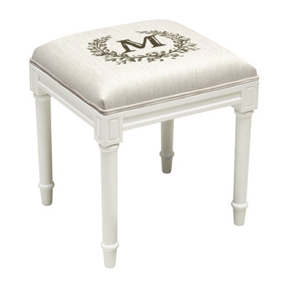 Tabouret de coiffeuse Initiale O, initiales A à Z disponibles