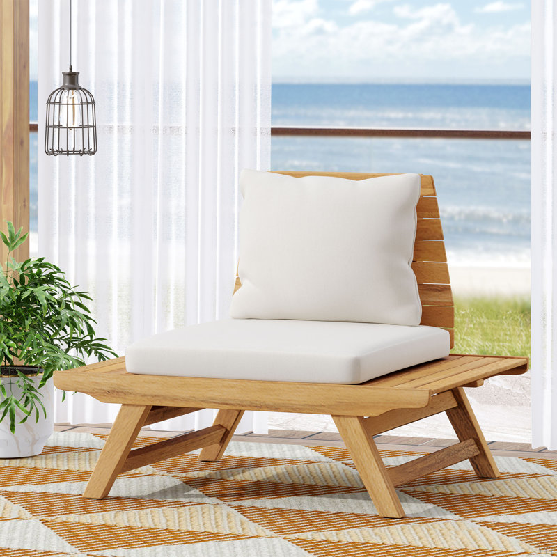 CHAISE CLUB SEDona, Teck, Blanc