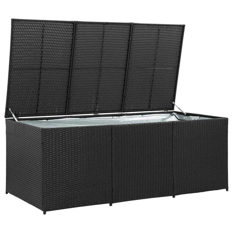 META 180cm W 950L Deck Box, Black