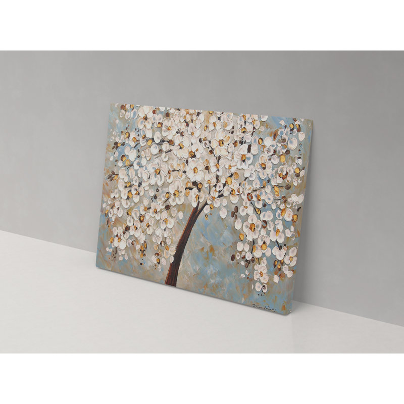 Acrylic Blossom - Wrapped Canvas Print, 36cm H x 52cm W x 4cm D