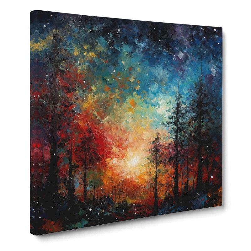 Galaxy Post-Impressionism No.2 - Print, 35cm H x 35cm W x 3cm D