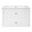 Meuble-lavabo de salle de bain flottant 30 po avec poignées ovales et bord arrondi-1627099772