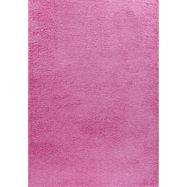 Esterly Pink Shaggy Rug