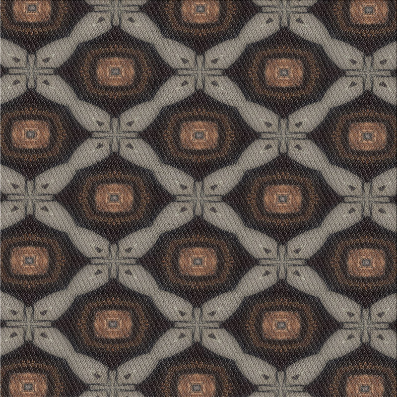 Geometric Indoor Rug, Square 3'