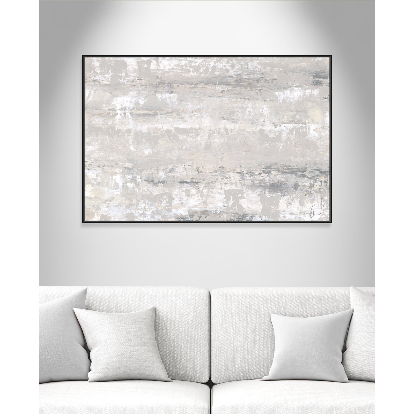 Tryston "Desert Winds" Print by Filippo Ioco, 41.5" H x 61.5" W x 2" D, Black Framed Canvas