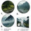 Halene - Ensemble de décorations murales en métal Paysages