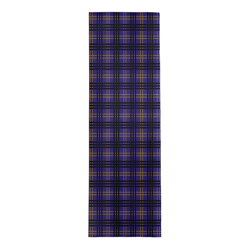 Tapis à carreaux mauve, Tapis de couloir 2 pi 6 po x 8 pi