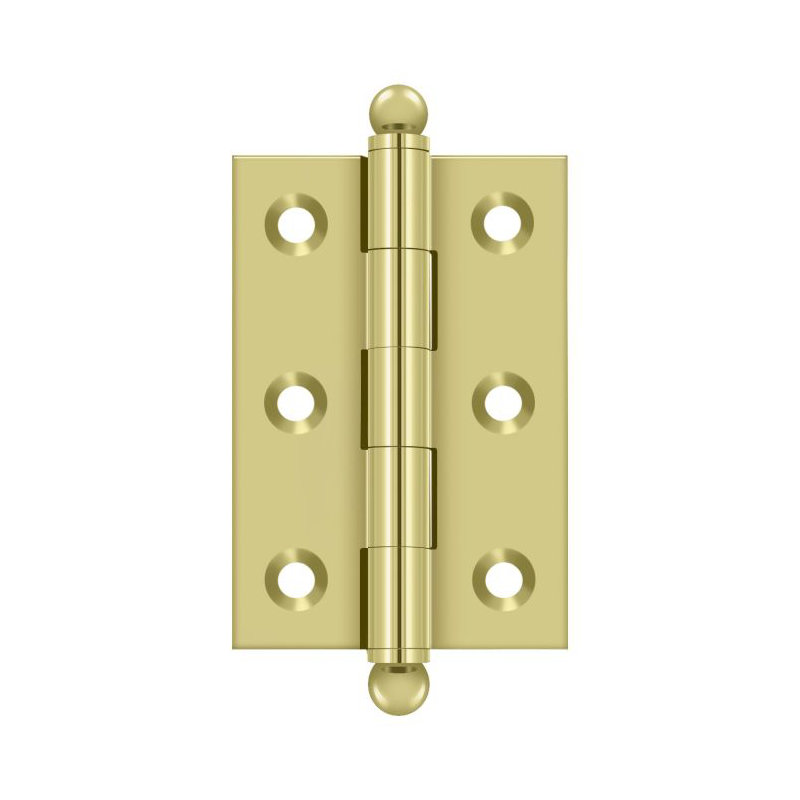 2.5'' x 1.69'' Butt Bearing Hinge, Polished Brass