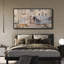 Intérieur douillet avec chien endormi, reproduction sur toile-98042294-111176749