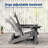 Smooth Motion Glider Adirondack Chair, 3-Position Adjustable Outdoor Chair, HDPE Easy Assembly & Ergonomic Back Support for Patio-126056223
