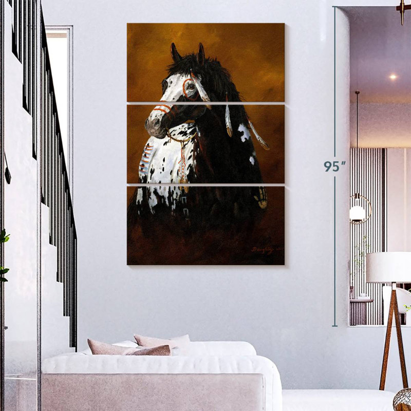Brampt Sioux War Pony, 74" H x 48" W
