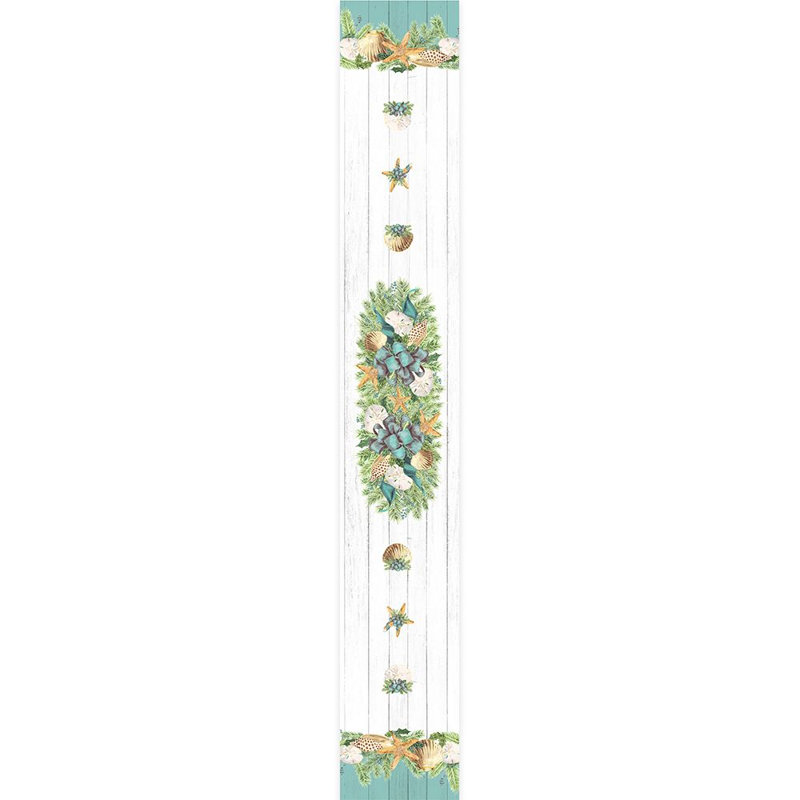  Chemin de table Christmas by the Sea, L 90 po x L 13 po