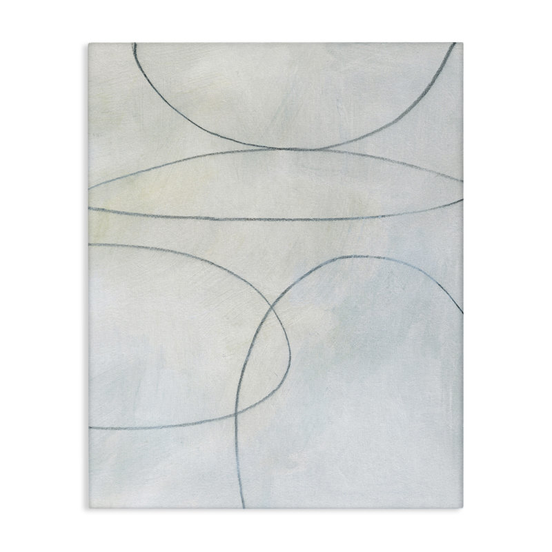 «Oblong Shapes Doodle Floater», art mural sur toile par Victoria Barnes, H 30 po x l 24 po x P 1,5 po