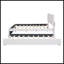 Lit plateforme double tapissier