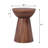 Estefanya Round Drum Pedestal Side End Table