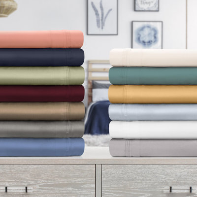 Simba Egyptian Cotton Deep Pocket Solid Luxury 1000 Thread Count Sheet Set